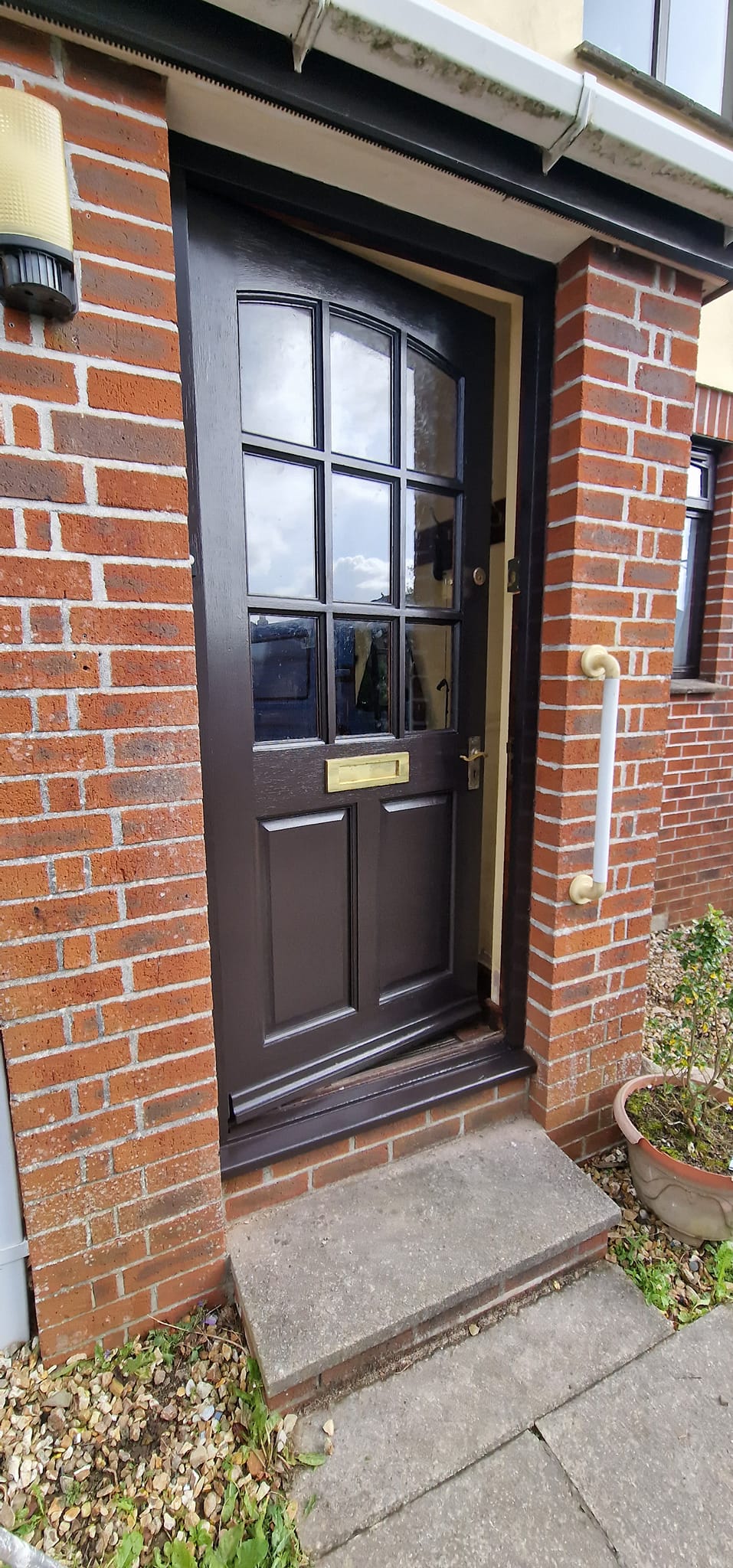 Painted front door