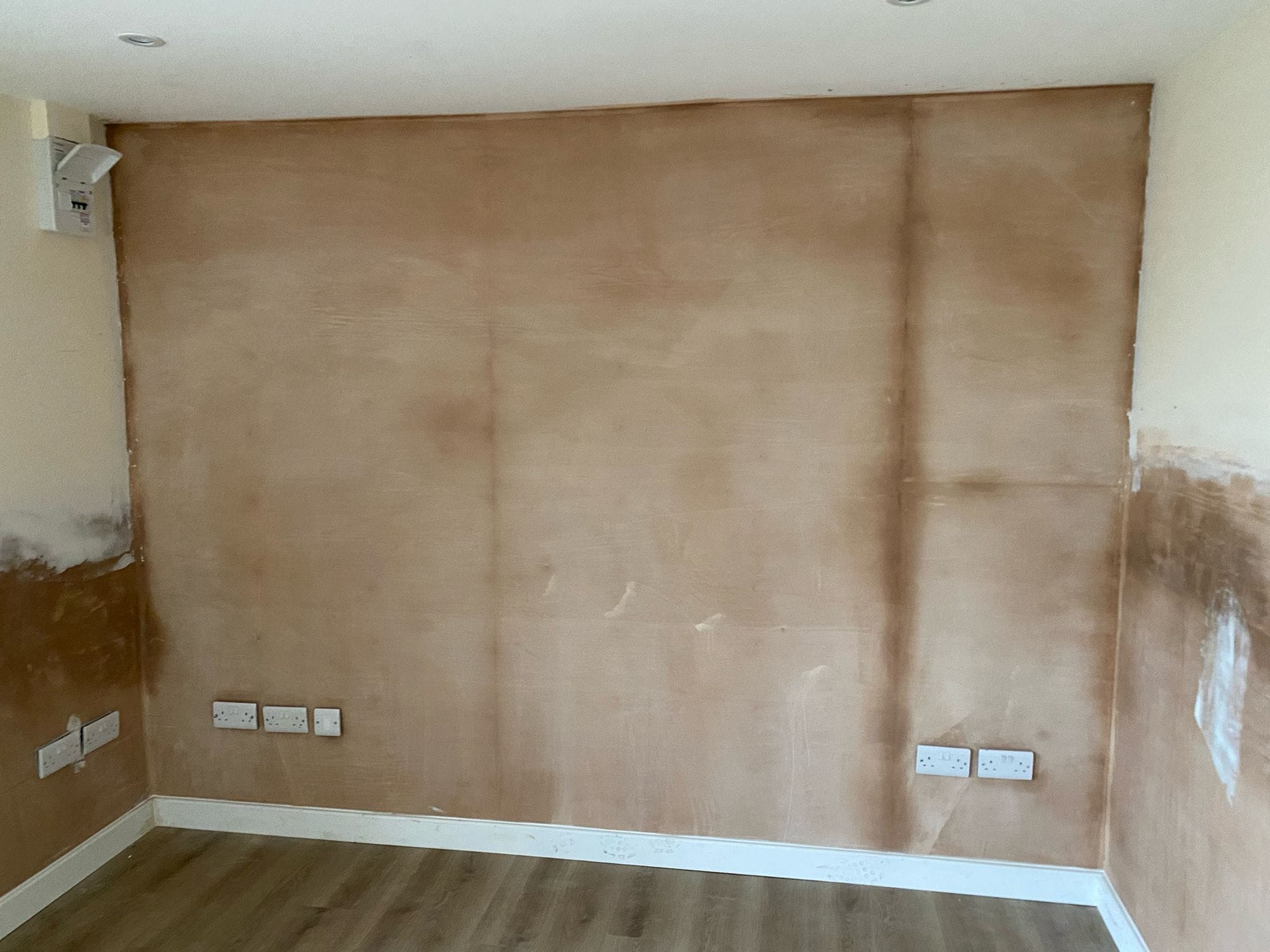 plastered wall