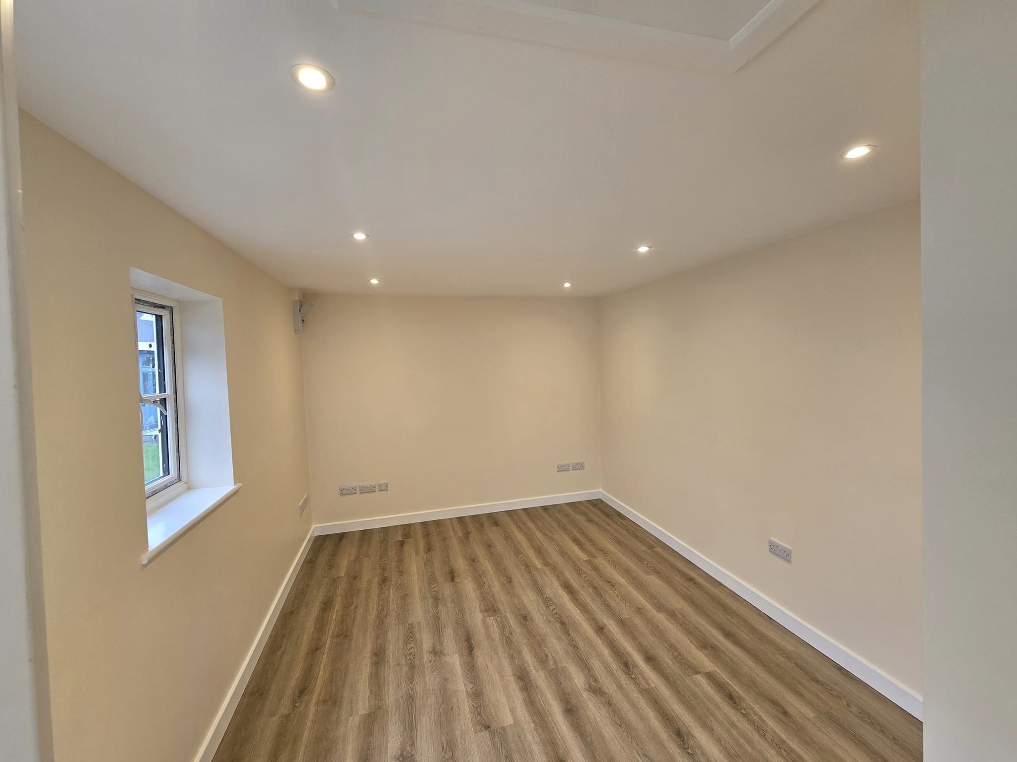 freshly painted room