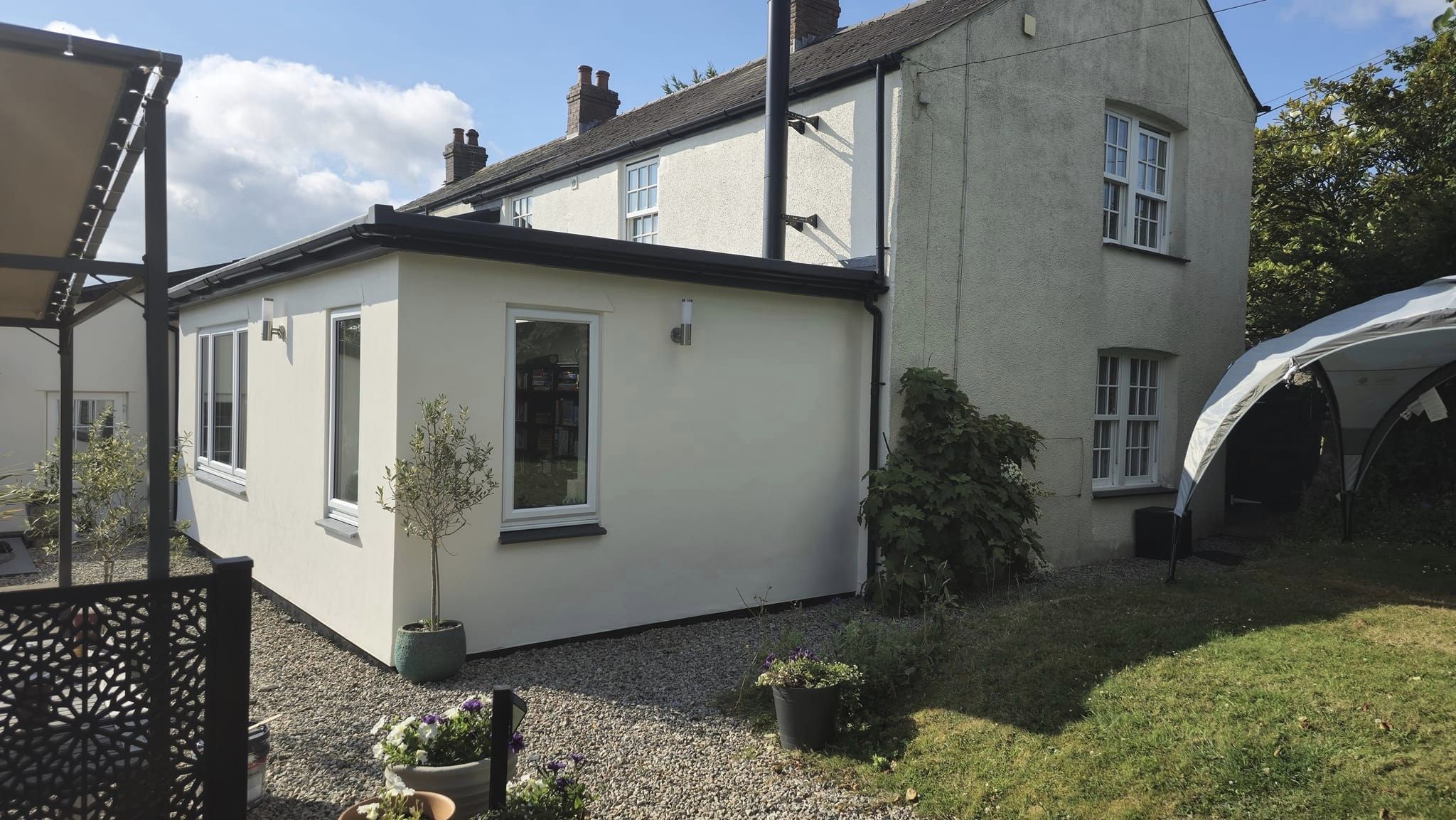 before and after exterior painting