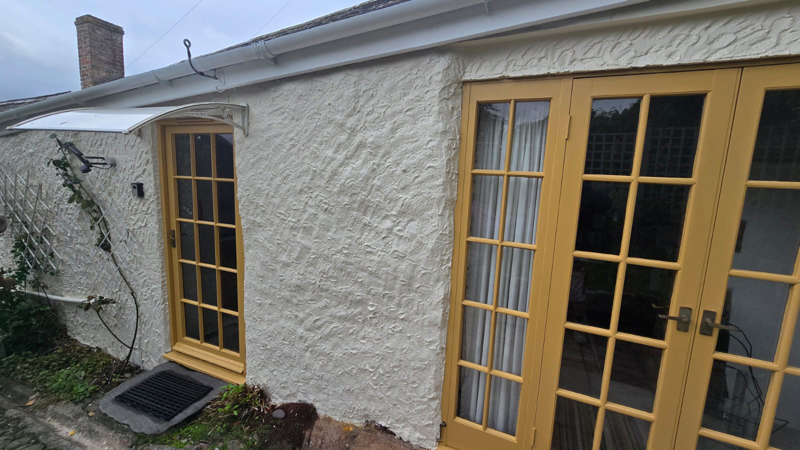 yellow exterior doors